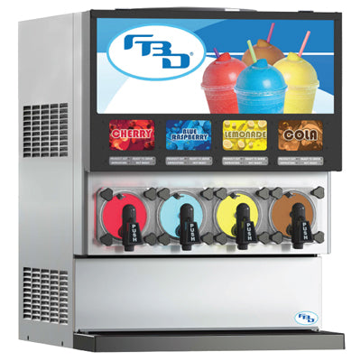FBD Frozen 774 Series | 26" Wide Four Barrel Frozen Carbonated Beverage Dispenser