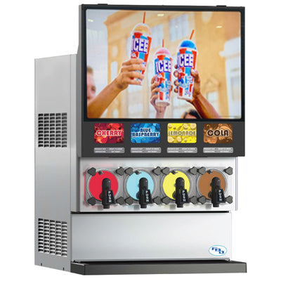 FBD Frozen 774 Series | 21" Wide Four Barrel Frozen Carbonated Beverage Dispenser