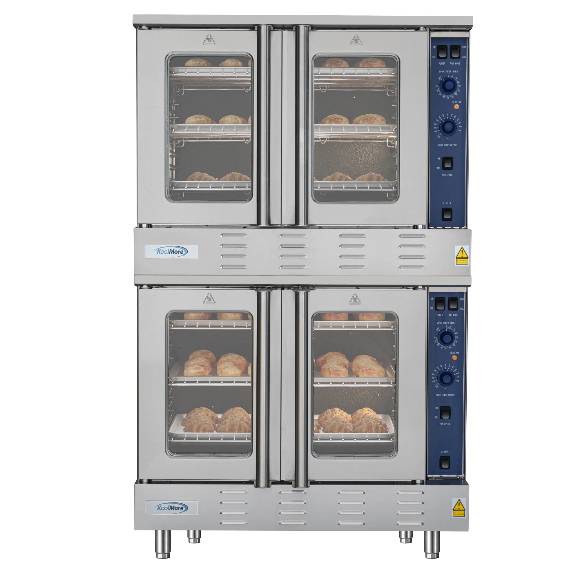 Koolmore 38" Wide Full Size Natural Gas Double Convection Oven