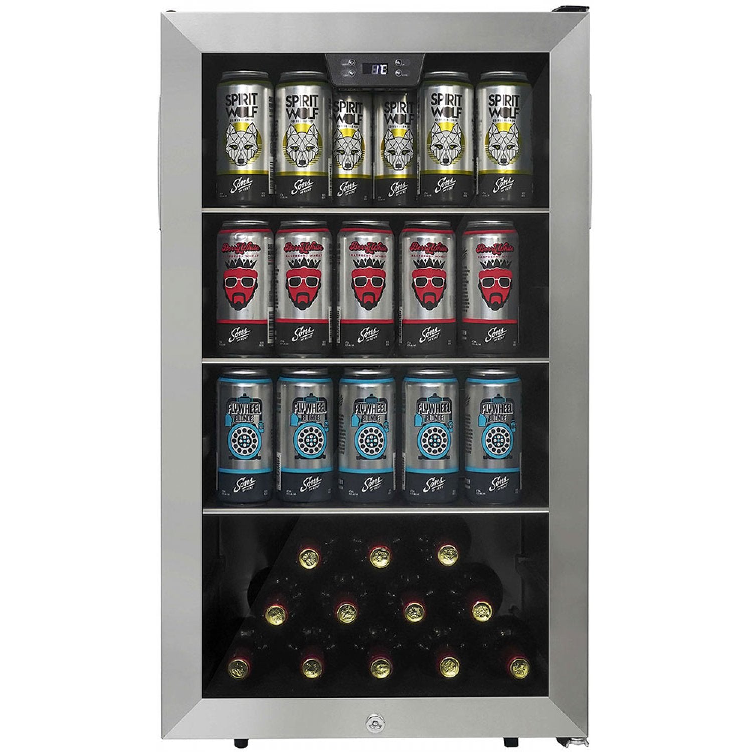 Danby DBC045L1SS | 18.9" Wide Stainless Steel 115 Can/12 Bottle Beverage Fridge