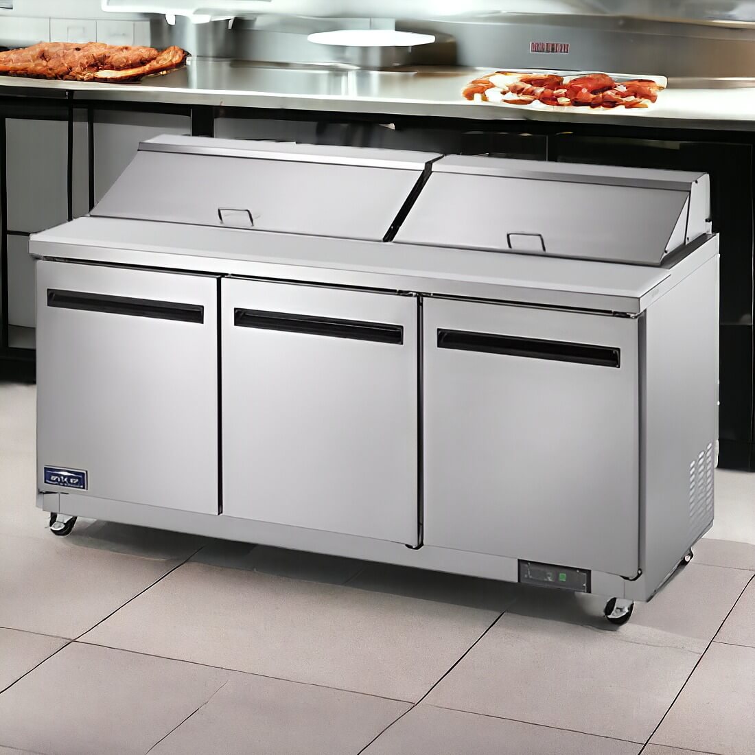 Arctic Air AST72R | 72" Wide 3 Door Sandwich Prep Table