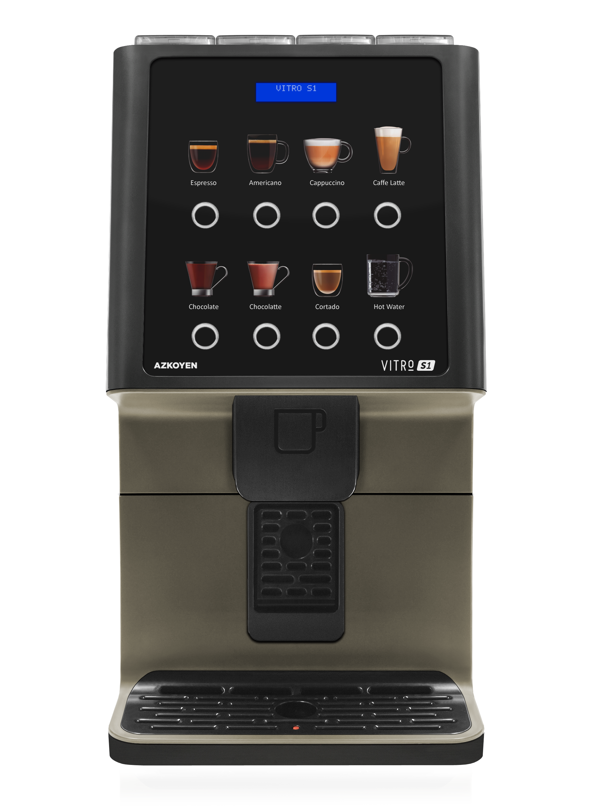 Azkoyen Vitro S1 Single Bean Hopper Super Automatic Espresso Machine