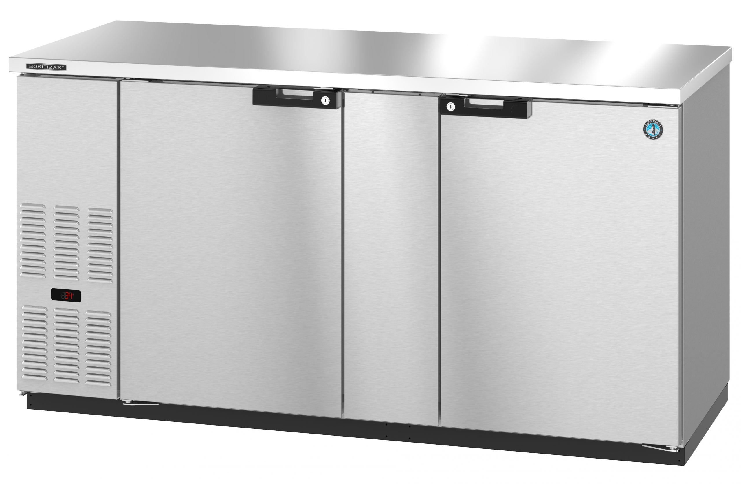 Hoshizaki BB69-S | 70" Wide 2 Door Stainless Steal Back Bar