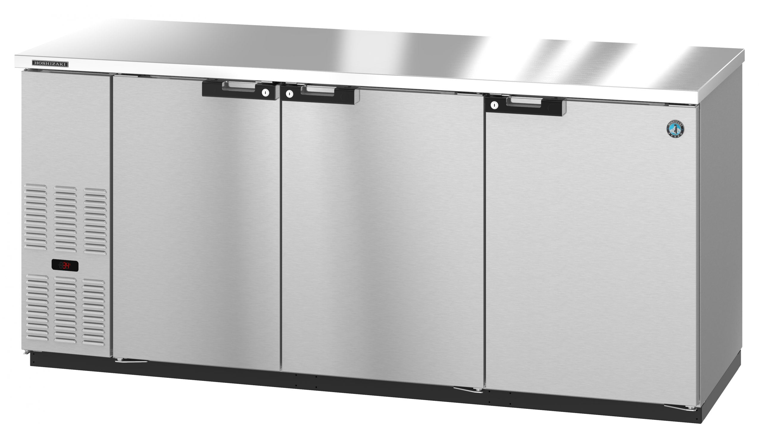 Hoshizaki BB80-S | 80" Wide 3 Door Stainless Steal Back Bar