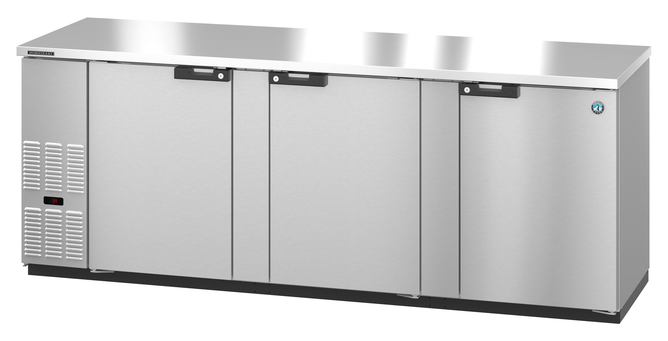 Hoshizaki BB95-S | 96" Wide 3 Door Stainless Steal Back Bar