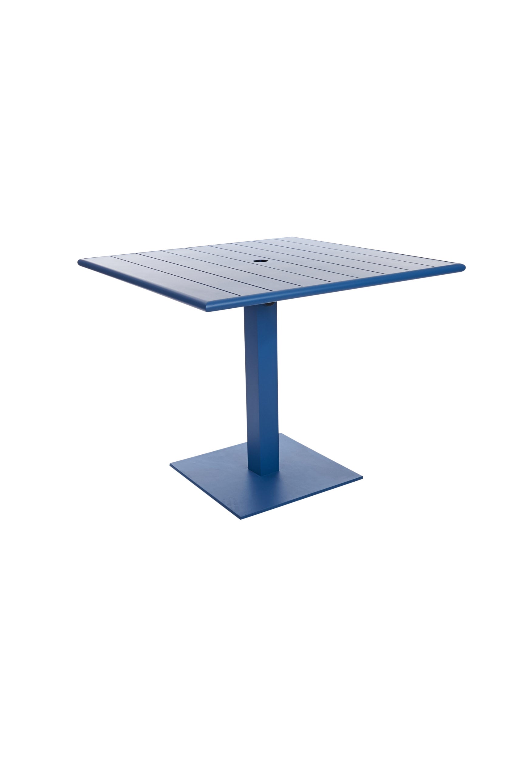 BFM Seating 36"x36" Beachcomber-Margate Outdoor / Indoor Dining Height Table w/ Umbrella Hole