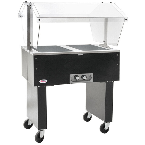 Eagle Group BPDHT2-240 | Deluxe Service Mates Two Pan Open Well Portable Hot Food Buffet Table