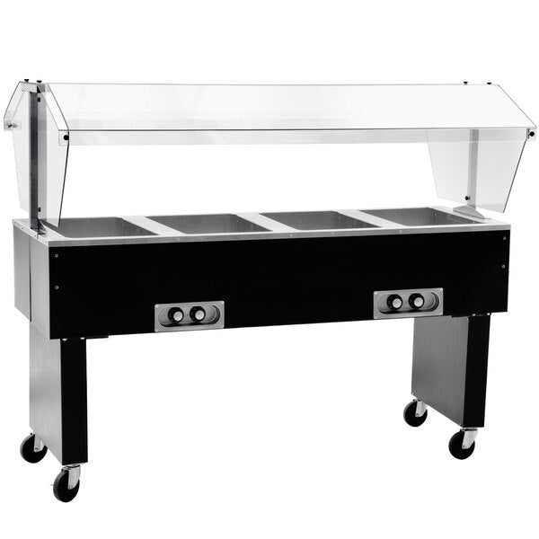 Eagle Group BPDHT4-240 | Deluxe Service Mates Four Pan Open Well Portable Hot Food Buffet Table