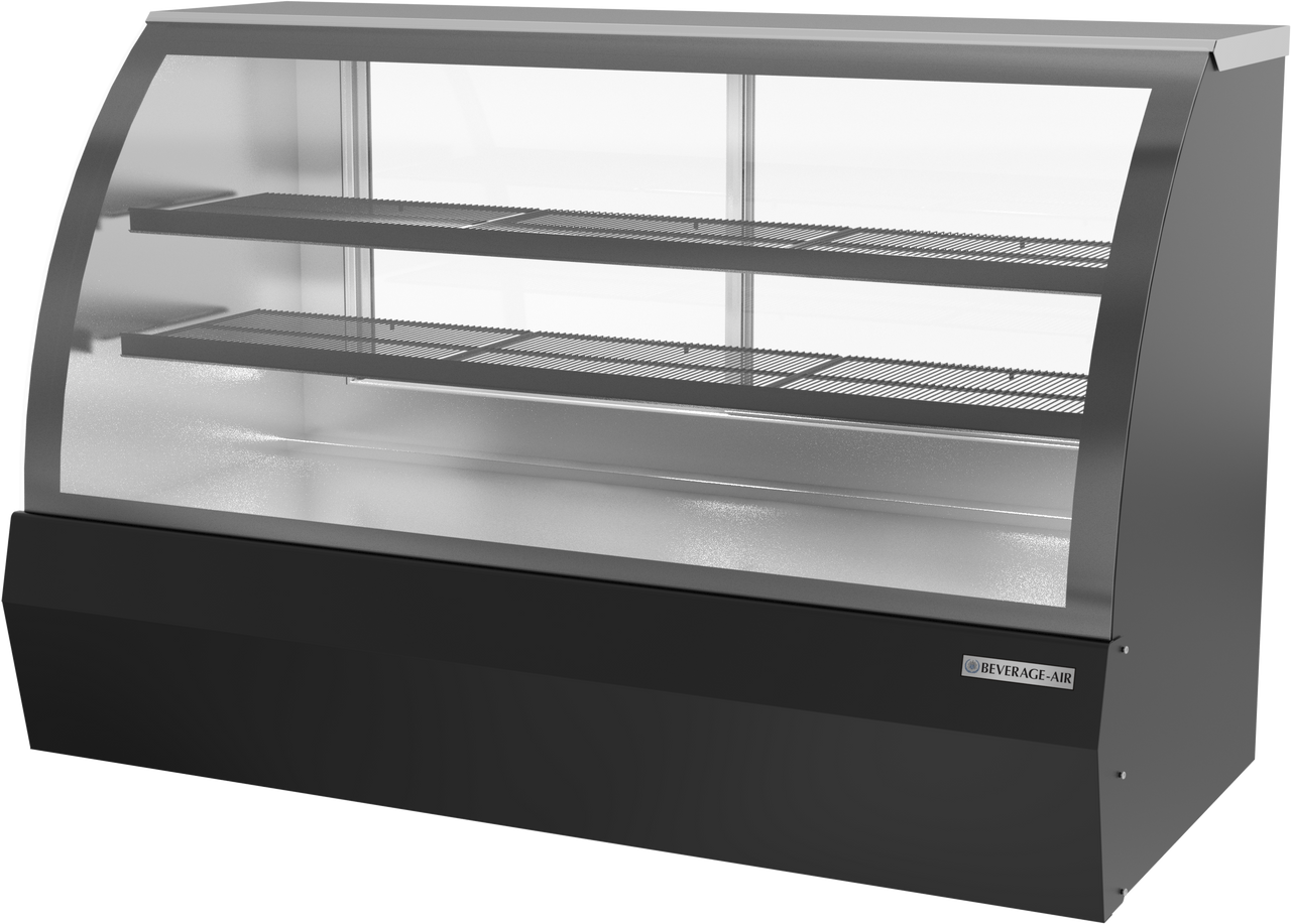 Beverage Air CDR6HC-1-B | 74" Wide Black Refrigerated Deli Display Case