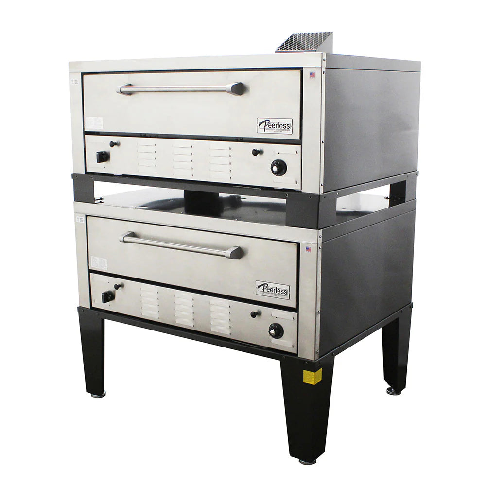 Peerless CW42B | 42" Wide Double Stack Bake & Roast Gas Deck Oven