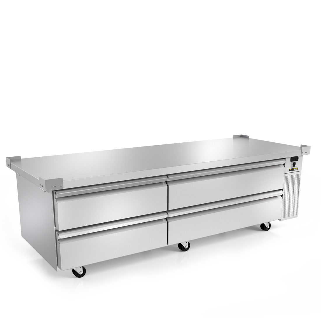 Silver King SKRCB84H-EDUS4 | 84" Wide 4 Drawer Chef Base Refrigerator