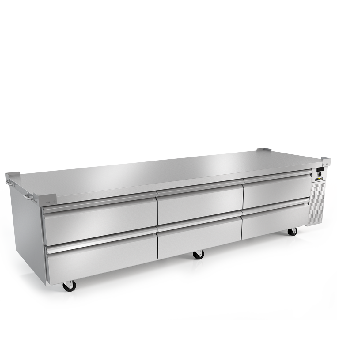 Silver King SKRCB97H-EDUS1 | 97" Wide 6 Drawer Chef Base Refrigerator
