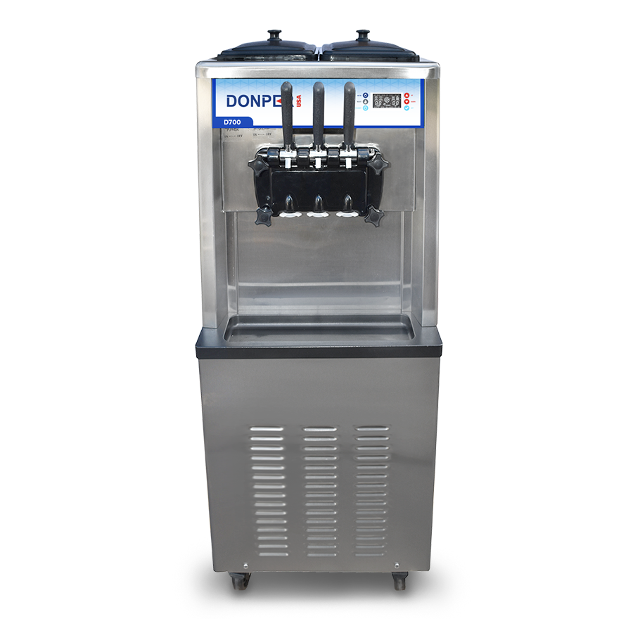 Donper D700 | 21.34" Wide Floor Model Dual Flavor Self-Contained Soft Serve Machine w/ Twist