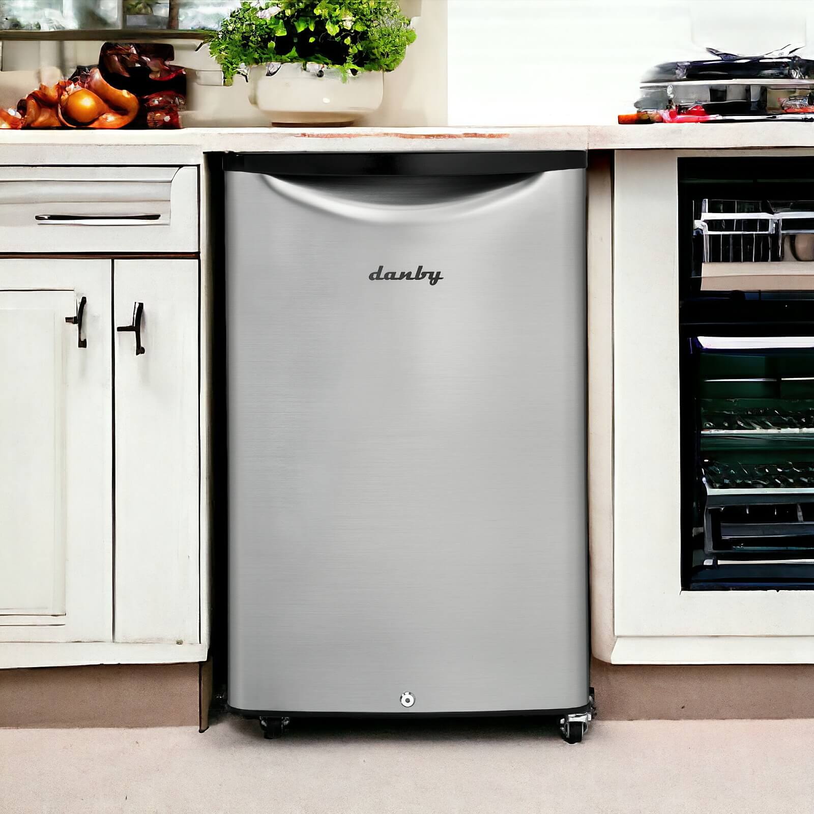 Danby DAR044A6BSLDBO | 20.75" Wide Outdoor Stainless Steel Refrigerator
