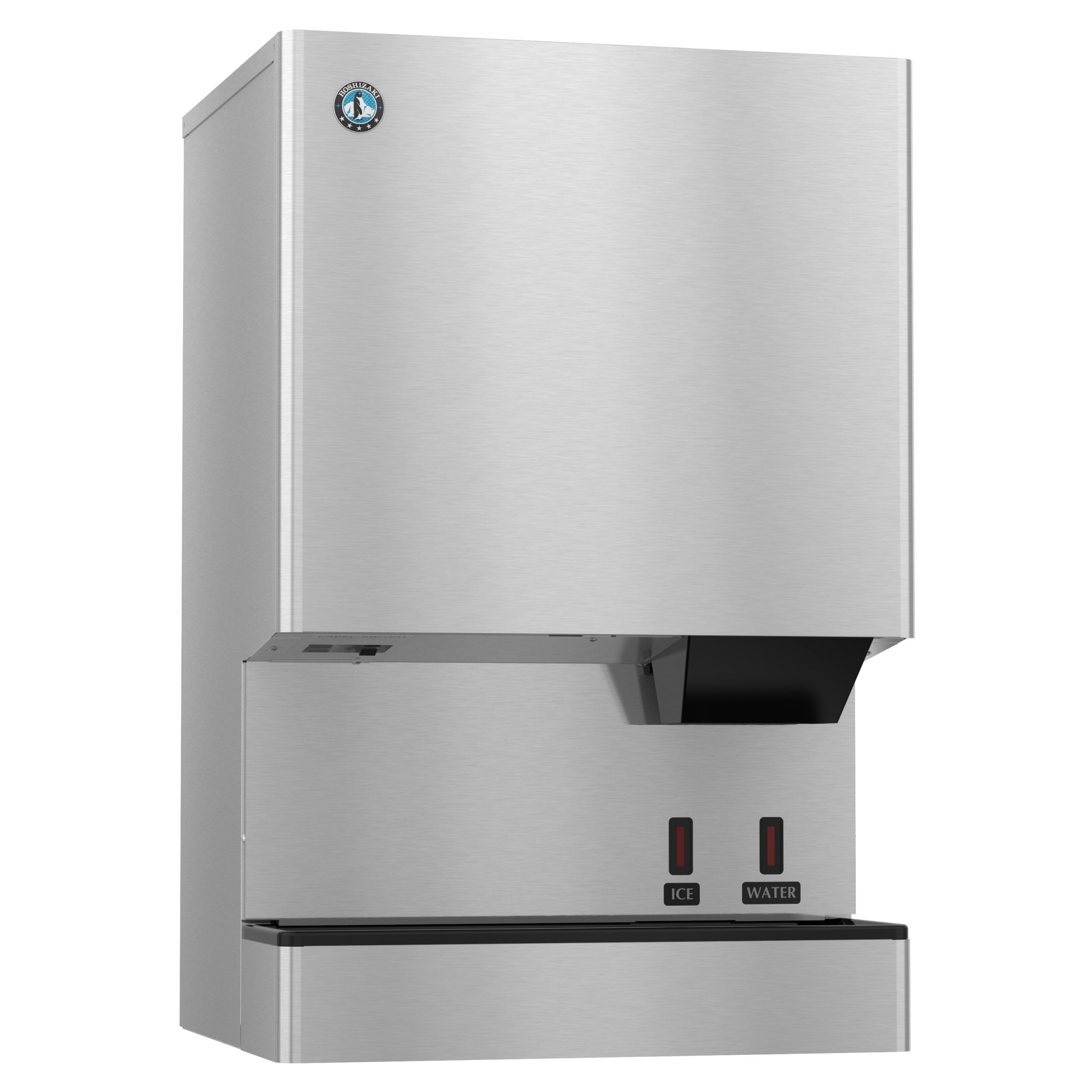 Hoshizaki DCM-500BWH-OS | 26" Wide Hands Free Water-Cooled Small Cubelet Ice & Water Dispenser w/ Built-In Storage Bin