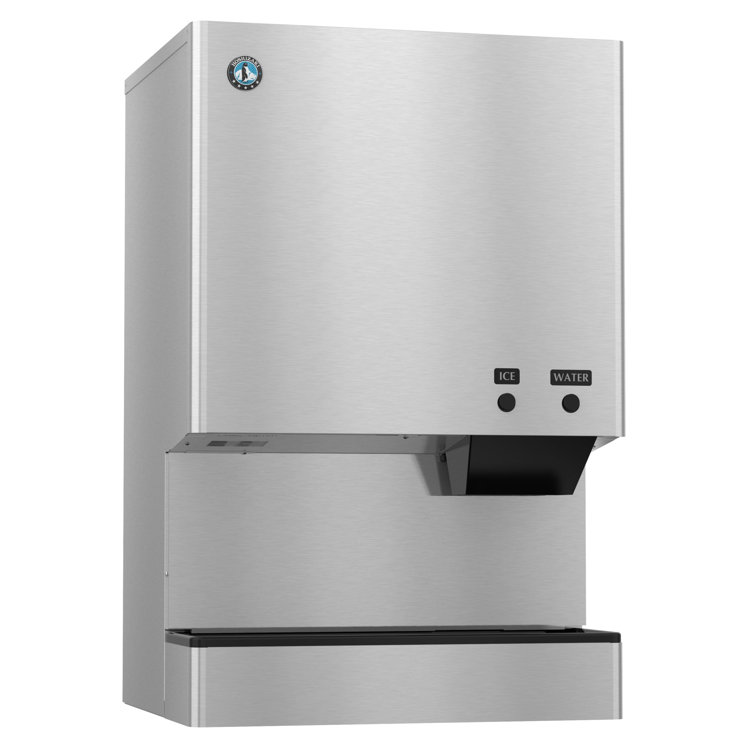 Hoshizaki DCM-500BWH | 26" Wide Water-Cooled Small Cubelet Ice & Water Dispenser w/ Built-In Storage Bin