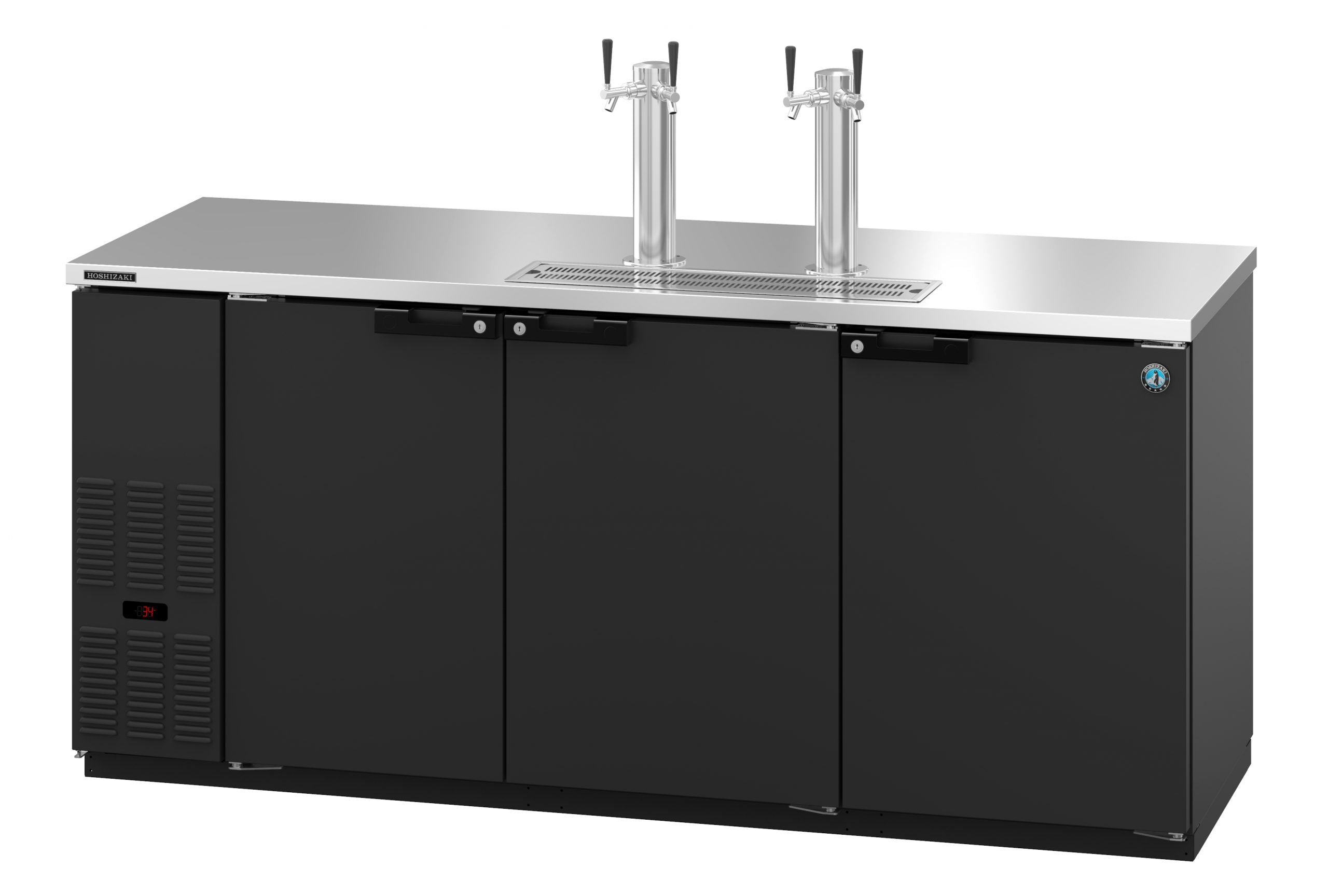 Hoshizaki DD80 | 80" Wide 3 Section Black Vinyl Direct Draw