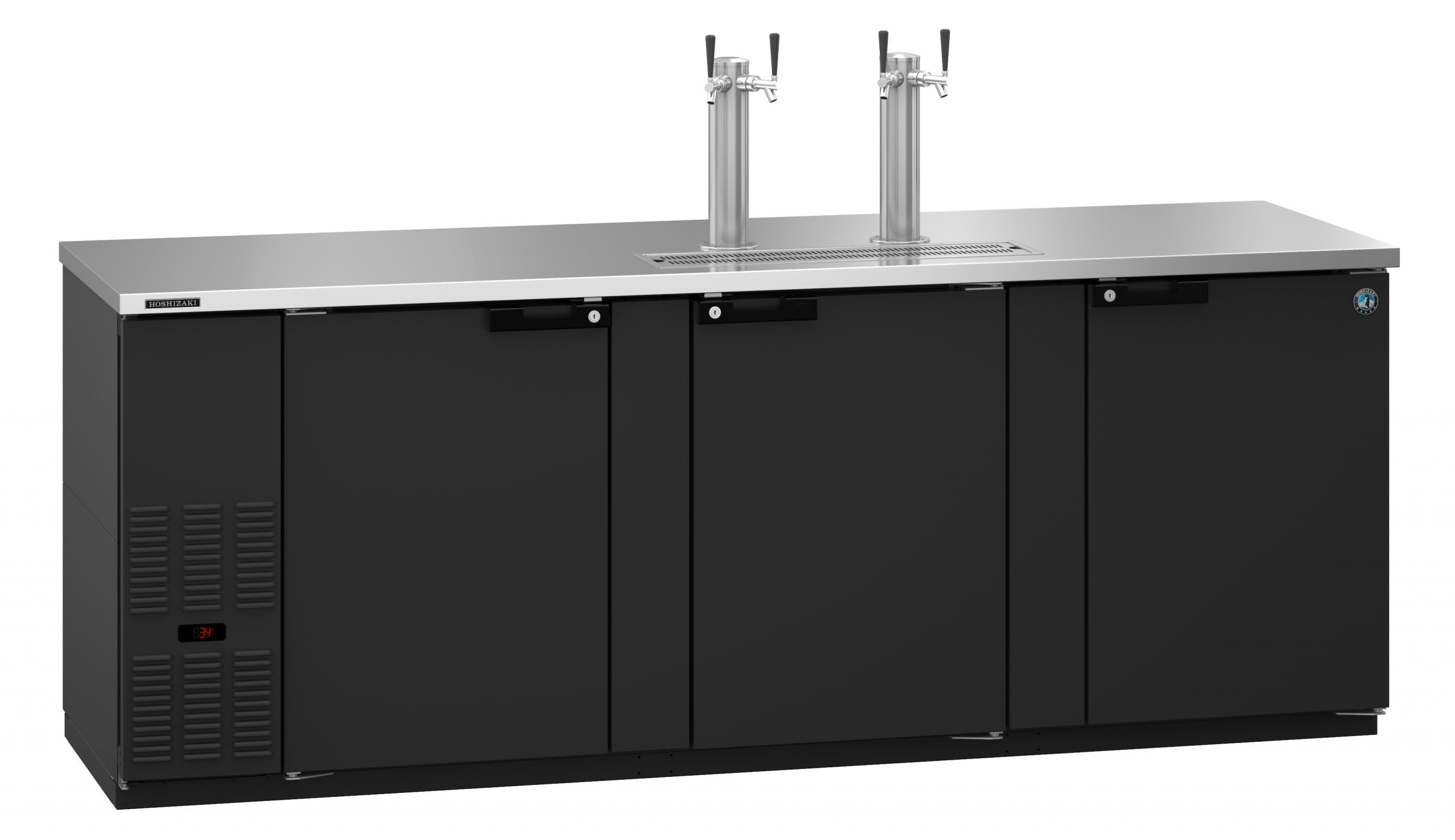 Hoshizaki DD95 | 96" Wide 3 Section Black Vinyl Direct Draw