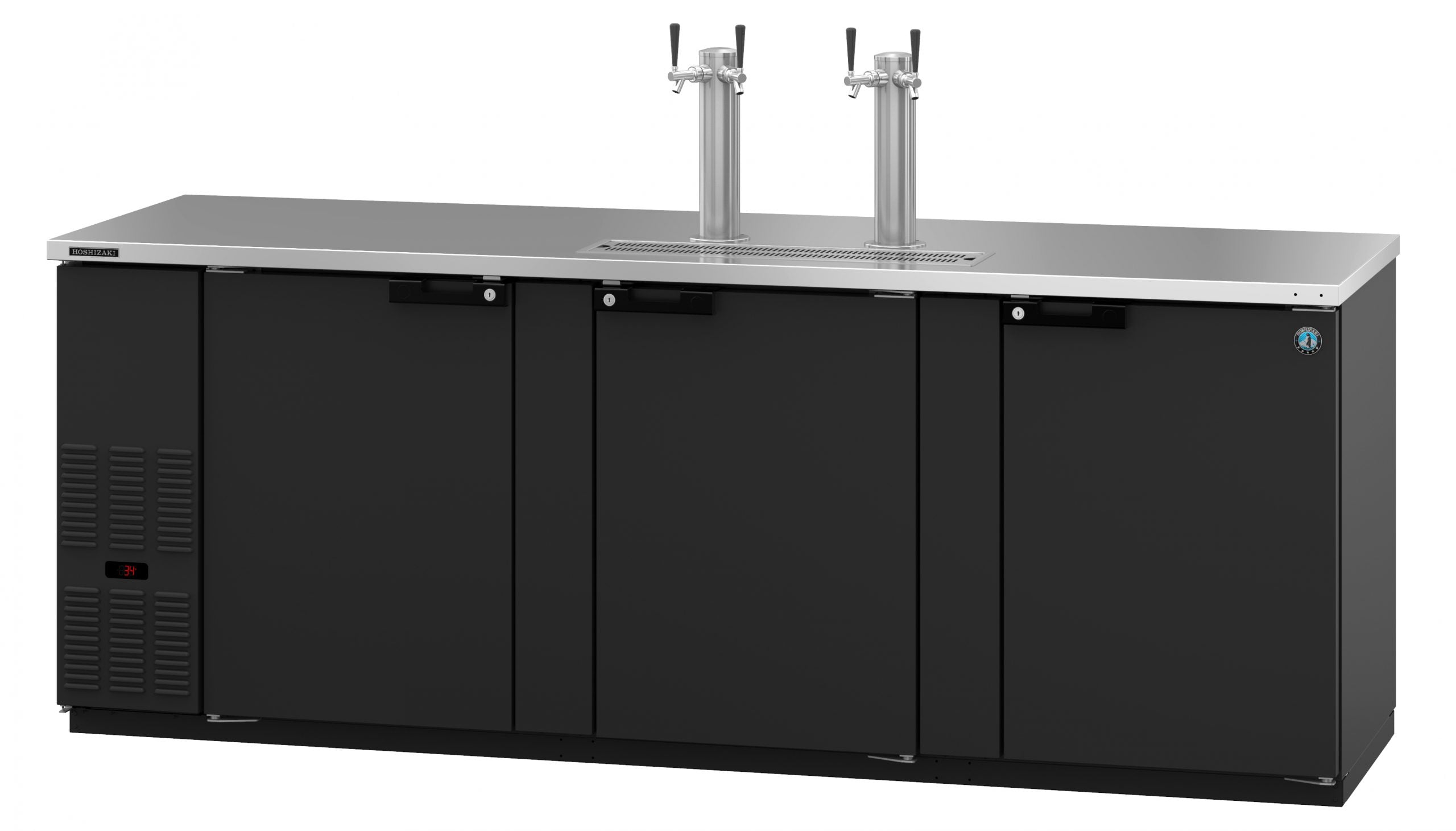 Hoshizaki DD95 | 96" Wide 3 Section Black Vinyl Direct Draw