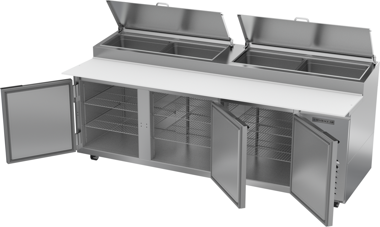 Beverage Air DP93HC | 93" Wide 3 Door Pizza Prep Table