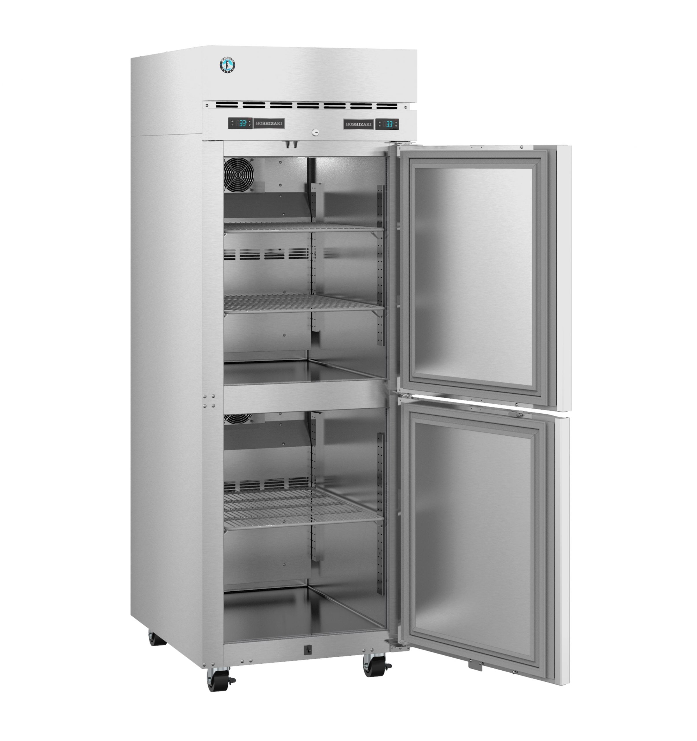 Hoshizaki DT1A-HS | 28" Wide 2 Door Reach-In Dual Temp Refrigerator/Freezer Combo