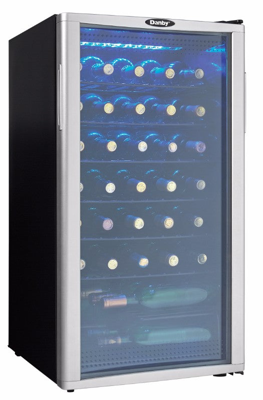 Danby DWC350BLP | 17.5" Wide Platinum 36 Bottle Wine Fridge