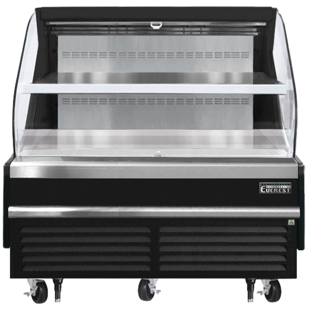 Everest | 60" Wide Horizontal Bottom Mount Tall Open Air Merchandiser Refrigerator