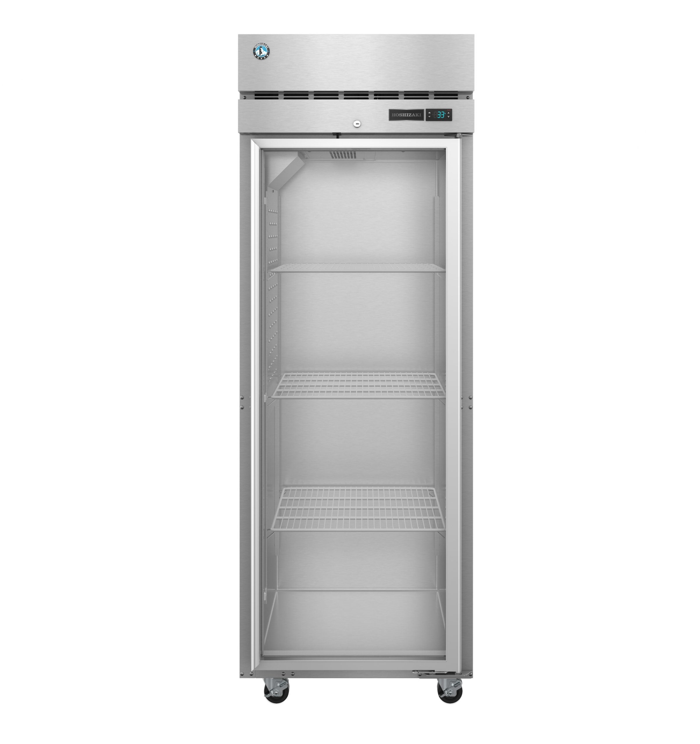 Hoshizaki F1A-FG | 28" Wide 1 Glass Door Top Mount Reach-In Freezer