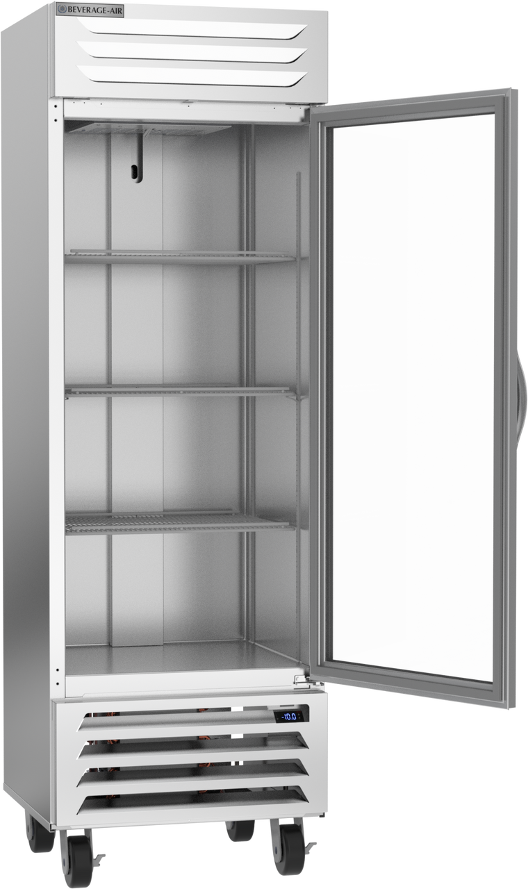 Beverage Air FB19HC-1G | 27" Wide 1 Glass Door Bottom Mount Reach-In Freezer Vista Series