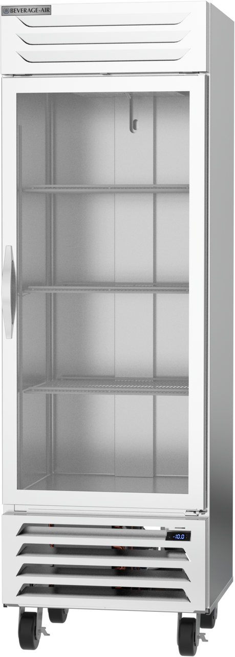 Beverage Air FB19HC-1G | 27" Wide 1 Glass Door Bottom Mount Reach-In Freezer Vista Series