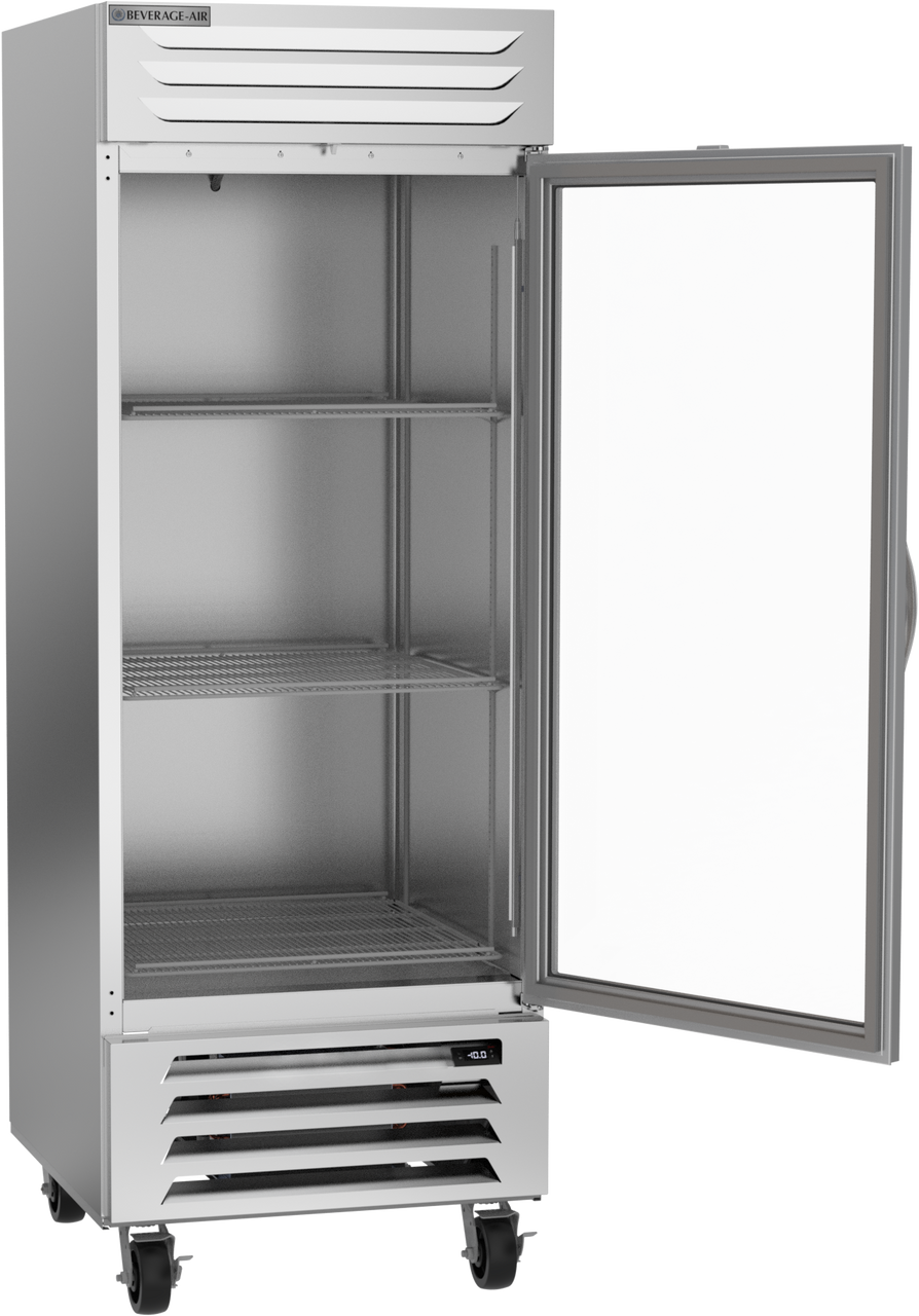 Beverage Air FB27HC-1G | 30" Wide 1 Glass Door Bottom Mount Reach-In Freezer Vista Series