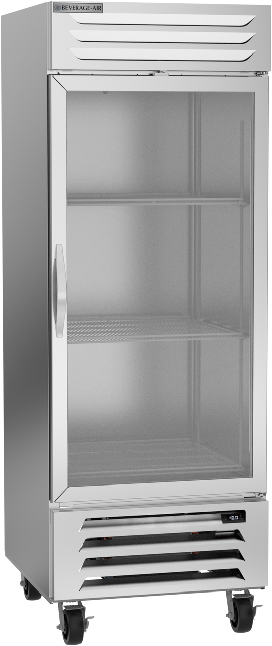 Beverage Air FB27HC-1G | 30" Wide 1 Glass Door Bottom Mount Reach-In Freezer Vista Series