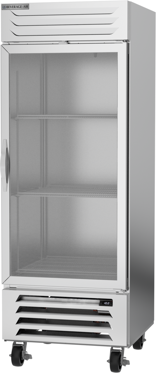 Beverage Air FB27HC-1G | 30" Wide 1 Glass Door Bottom Mount Reach-In Freezer Vista Series