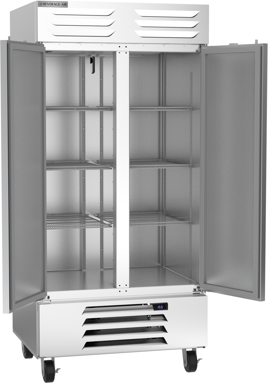 Beverage Air FB35HC-1S | 40" Wide 2 Door Bottom Mount Reach-In Freezer Vista Series