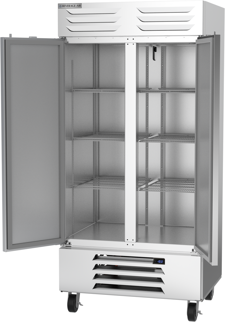 Beverage Air FB35HC-1S | 40" Wide 2 Door Bottom Mount Reach-In Freezer Vista Series