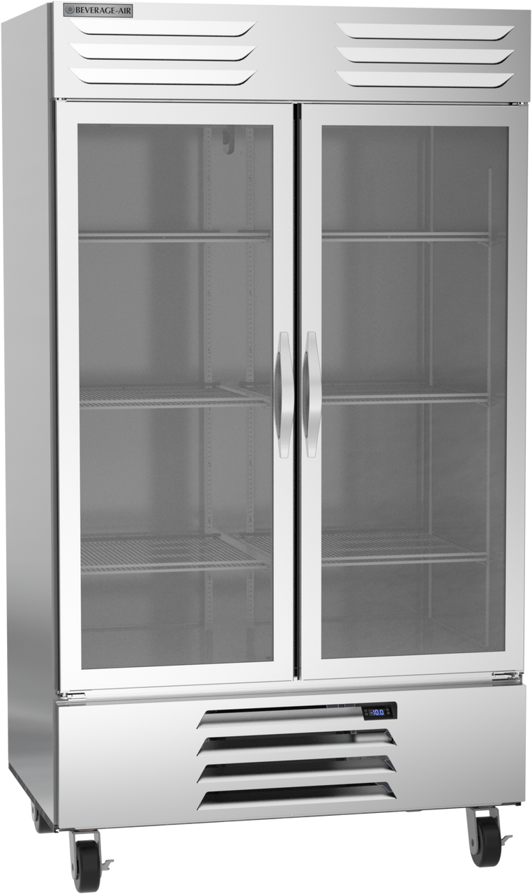 Beverage Air FB44HC-1G | 47" Wide 2 Glass Door Bottom Mount Reach-In Freezer Vista Series