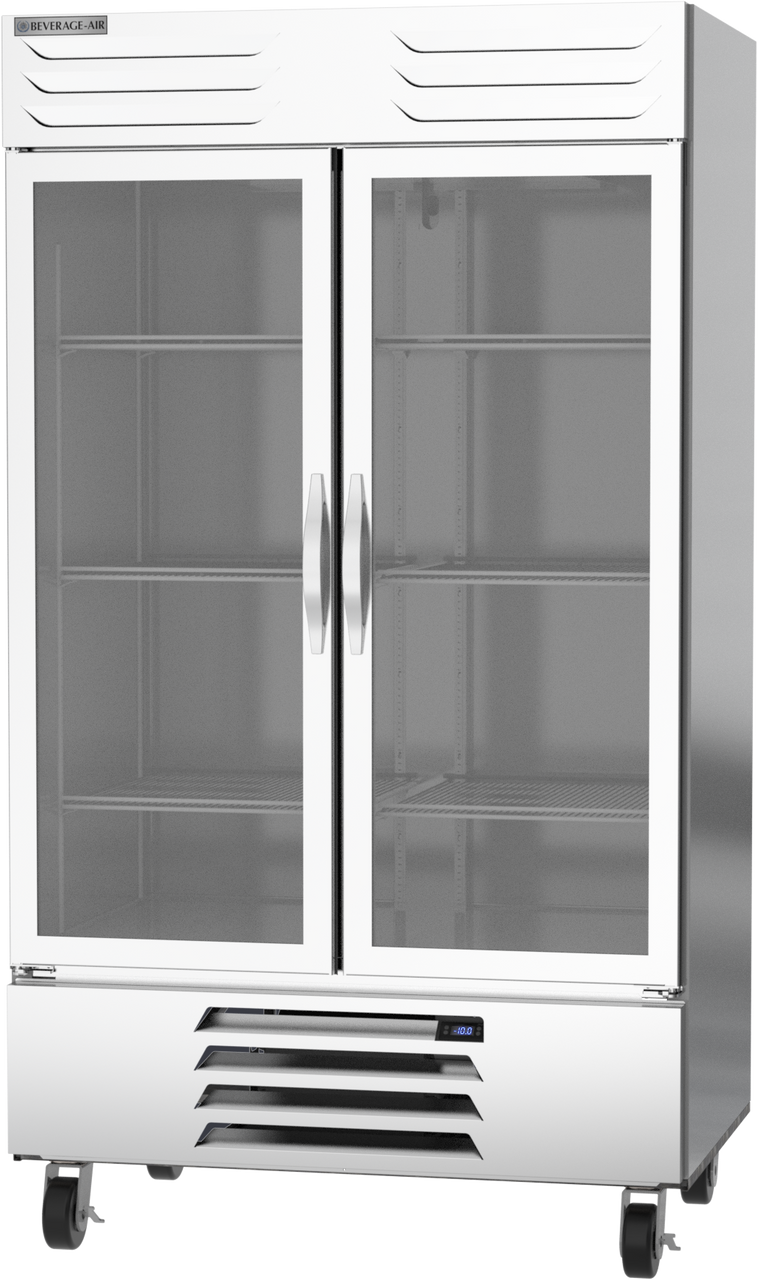 Beverage Air FB44HC-1G | 47" Wide 2 Glass Door Bottom Mount Reach-In Freezer Vista Series