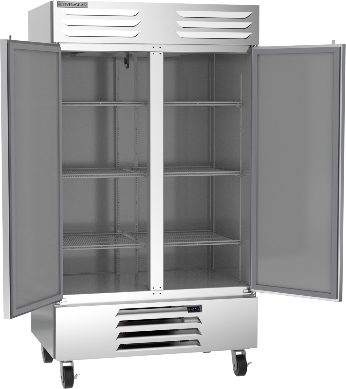 Beverage Air FB44HC-1S | 47" Wide 2 Door Bottom Mount Reach-In Freezer Vista Series