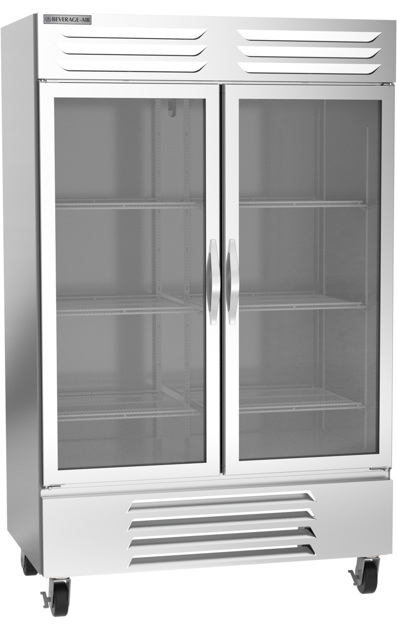 Beverage Air FB49HC-1G | 52" Wide 2 Glass Door Bottom Mount Reach-In Freezer Vista Series