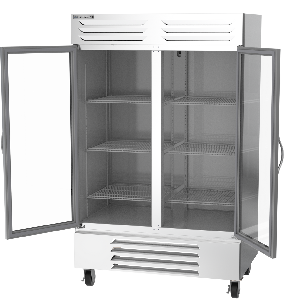 Beverage Air FB49HC-1G | 52" Wide 2 Glass Door Bottom Mount Reach-In Freezer Vista Series