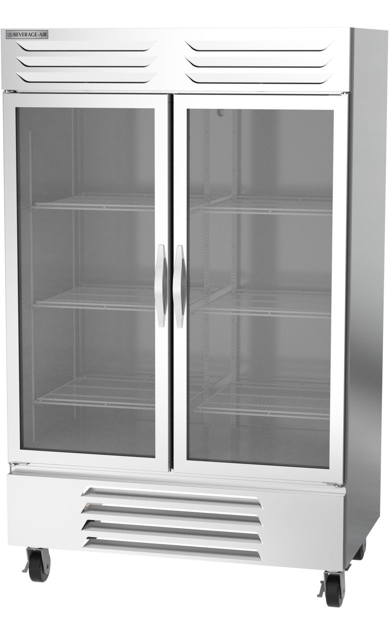 Beverage Air FB49HC-1G | 52" Wide 2 Glass Door Bottom Mount Reach-In Freezer Vista Series