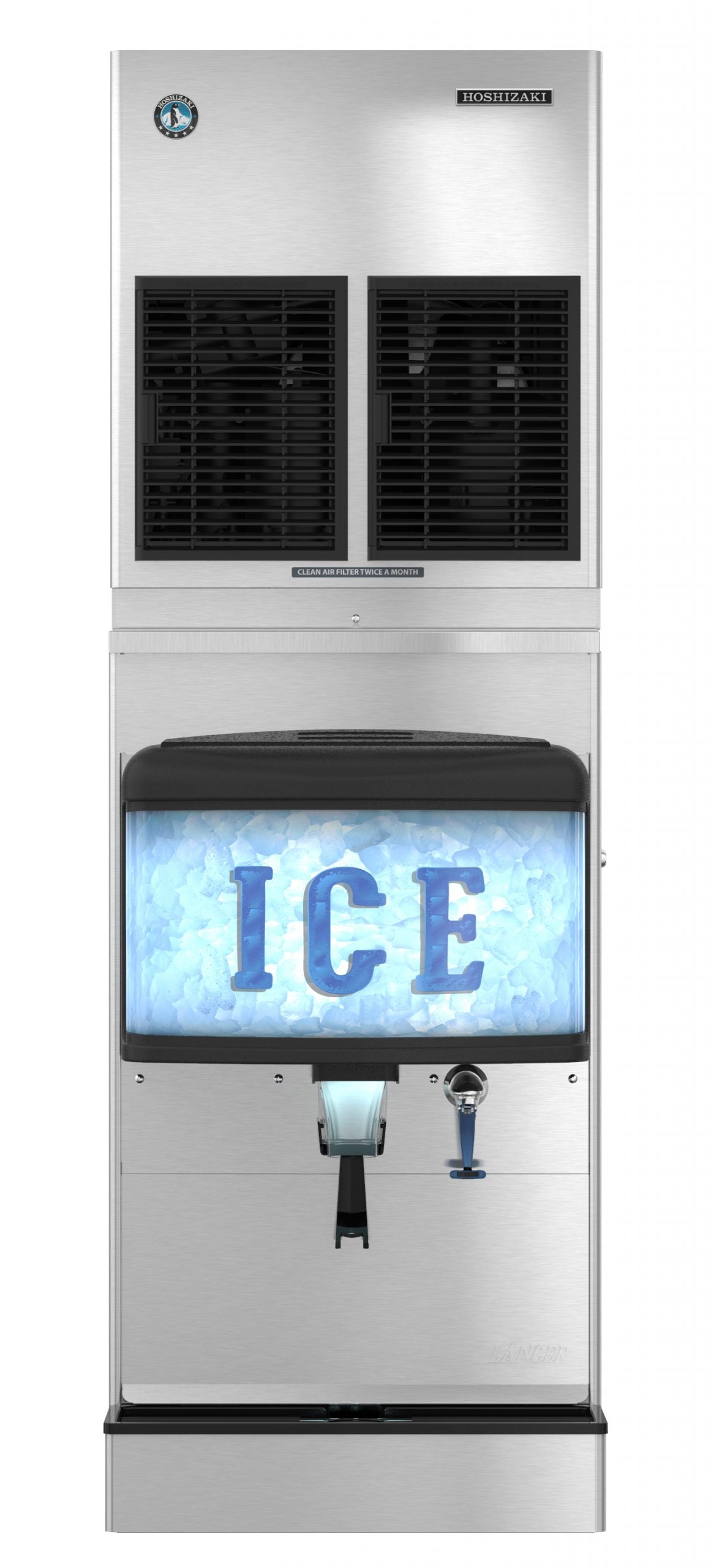 Hoshizaki DM-4420N | 22" Wide Countertop Cubelet Ice & Water Dispenser