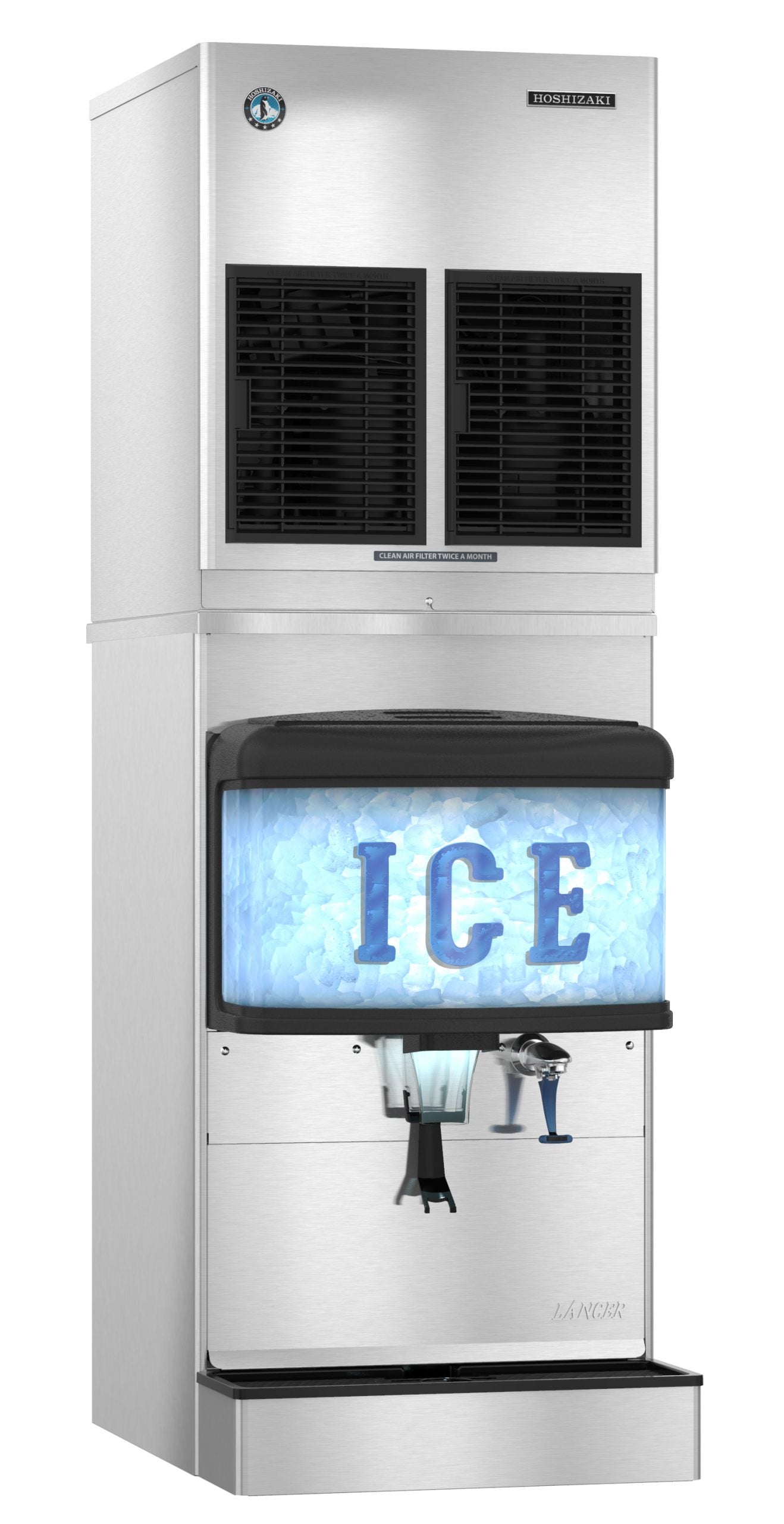 Hoshizaki DM-4420N | 22" Wide Countertop Cubelet Ice & Water Dispenser