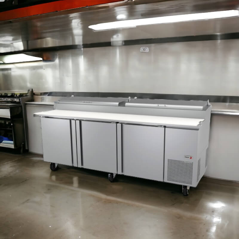 Fagor FPT-93 | 93" Wide 3 Door Pizza Prep Table