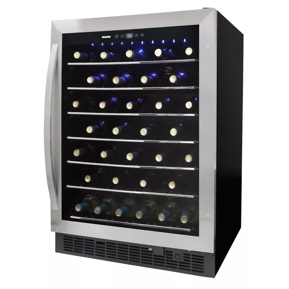 Danby DWC057A1BSS | 23.8" Wide Single Zone 60 Bottle Wine Fridge