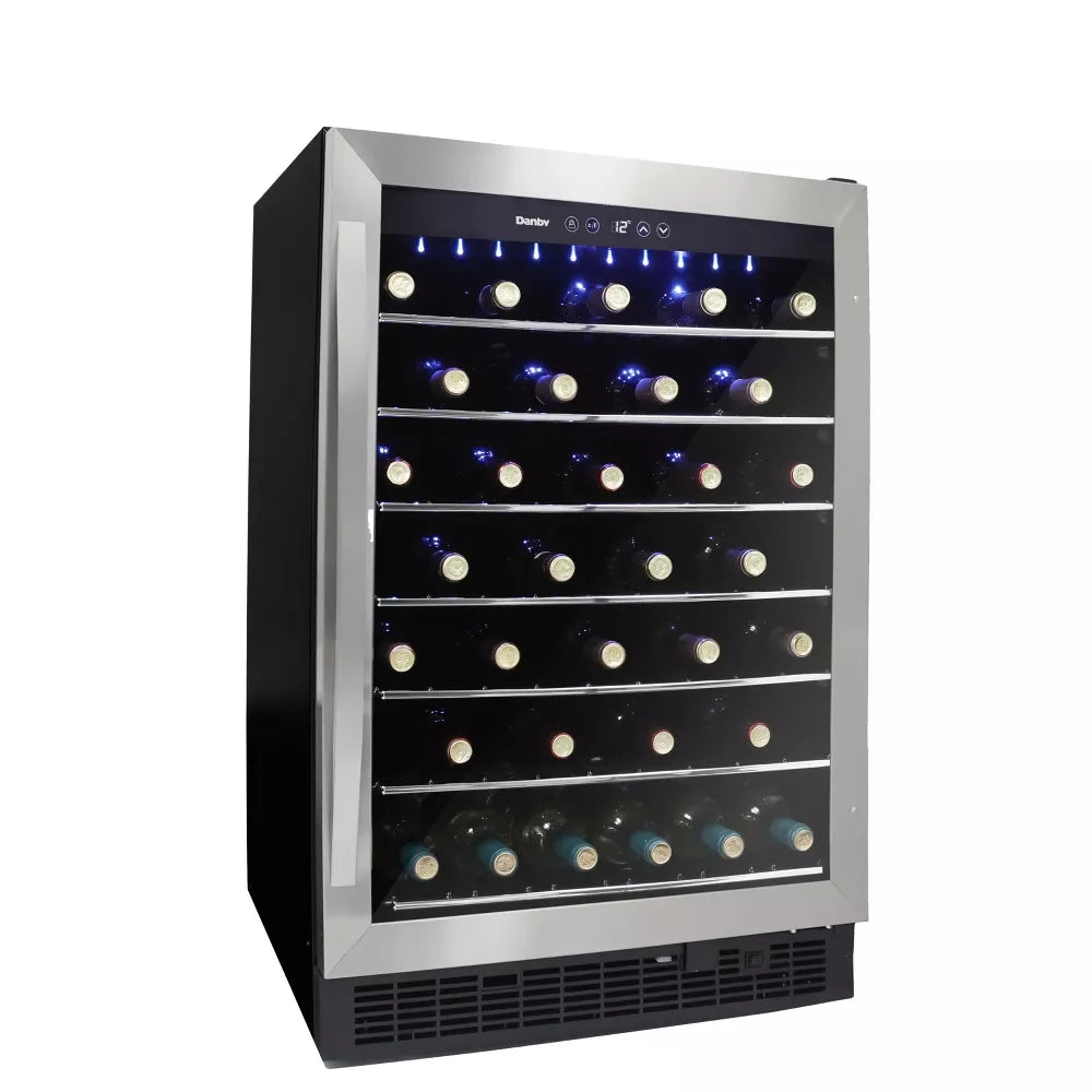 Danby DWC057A1BSS | 23.8" Wide Single Zone 60 Bottle Wine Fridge