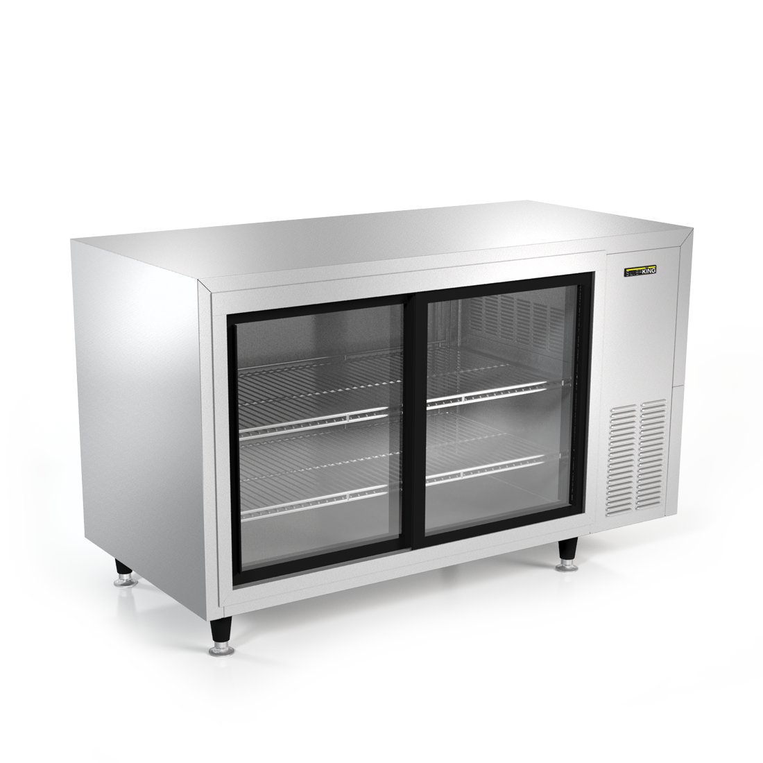 Silver King SKRM48-EGUS1 | 48" Wide 2 Glass Door Merchandiser Refrigerator