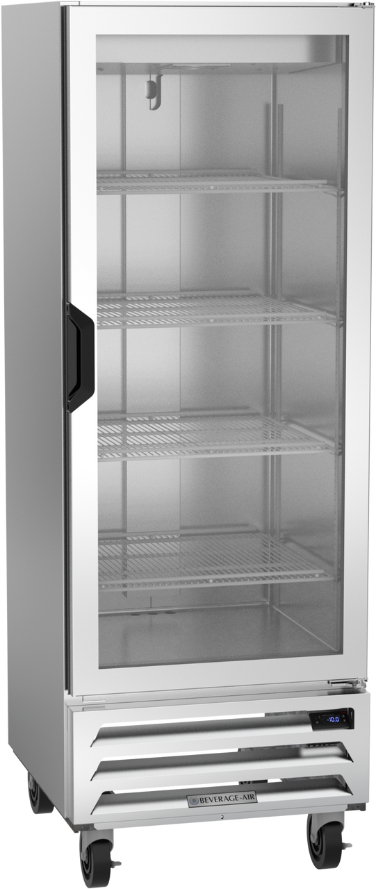 Beverage Air HBF12HC-1-G | 24" Wide 1 Glass Door Bottom Mount Reach-In Freezer Horizon Series