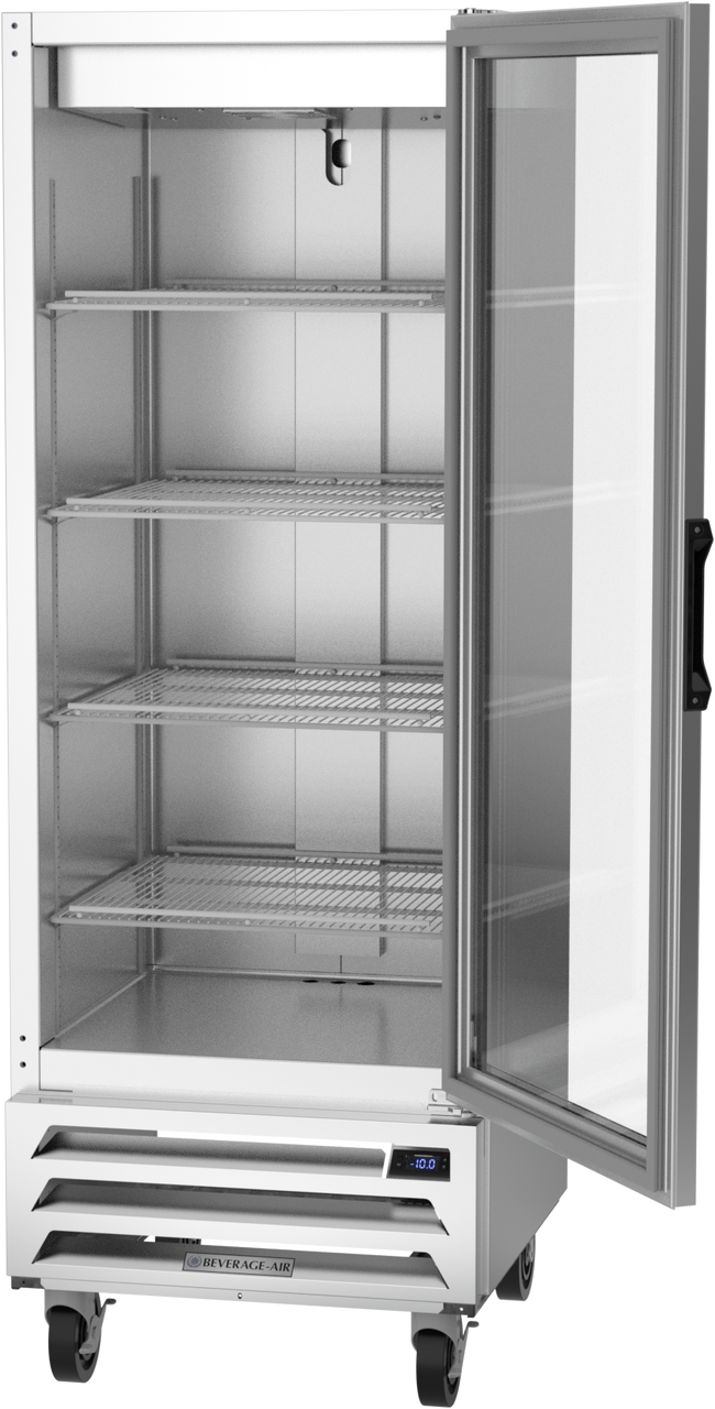 Beverage Air HBF12HC-1-G | 24" Wide 1 Glass Door Bottom Mount Reach-In Freezer Horizon Series