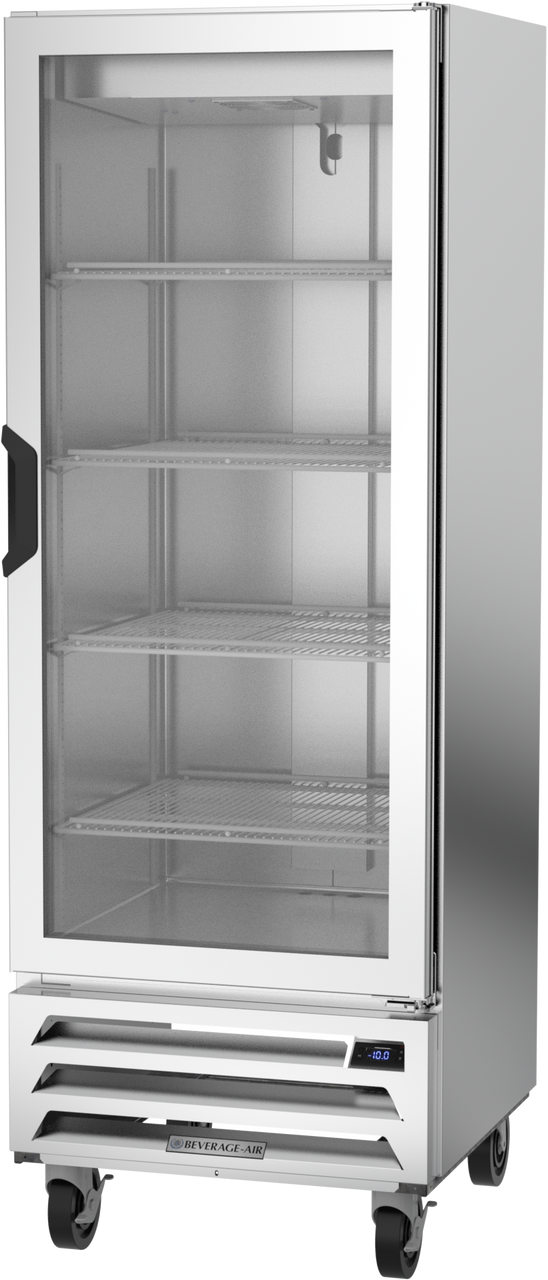 Beverage Air HBF12HC-1-G | 24" Wide 1 Glass Door Bottom Mount Reach-In Freezer Horizon Series